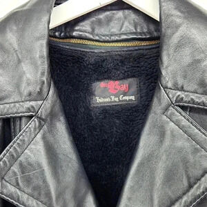 HUDSON BAY  COMPANY VINTAGE LEATHER TRENCH